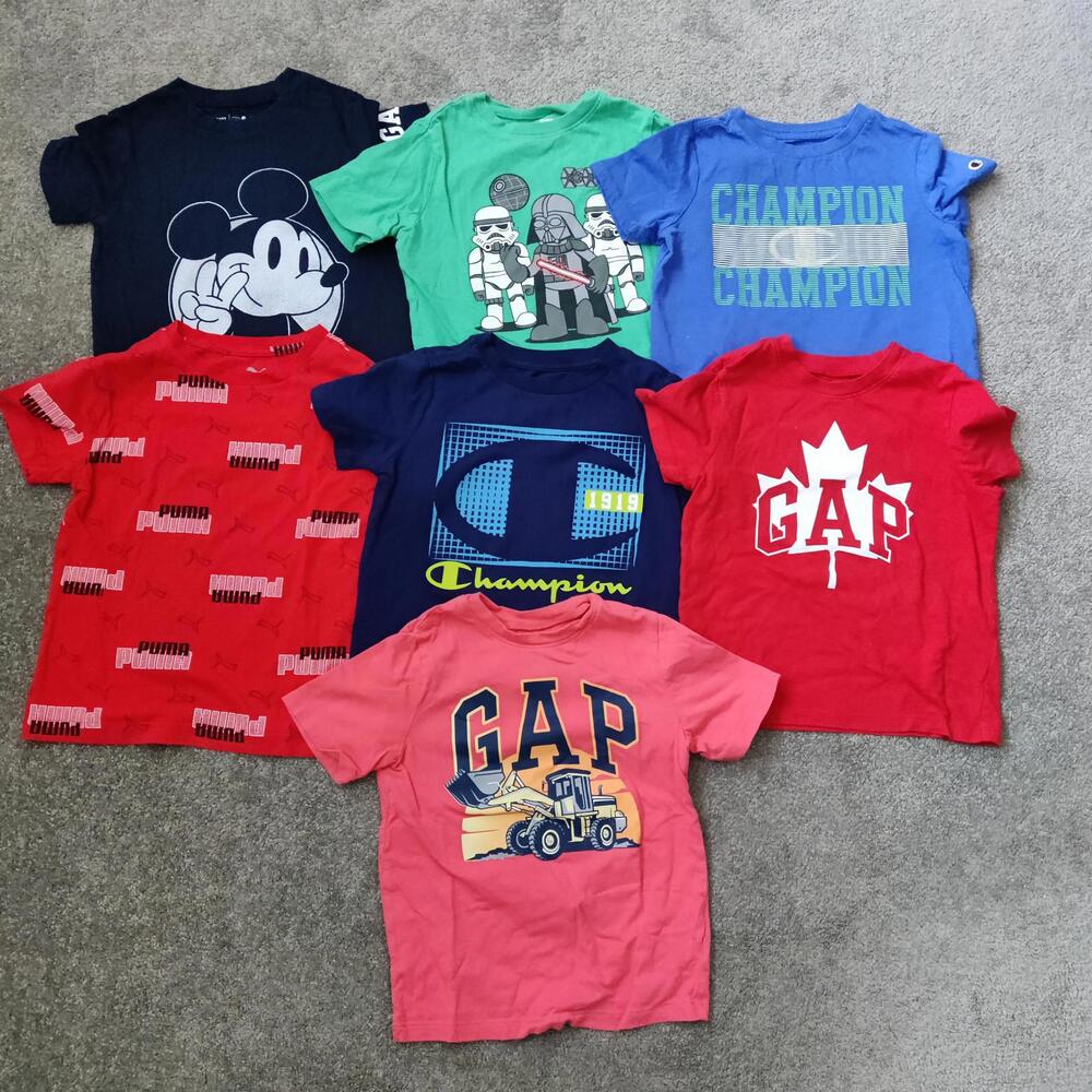 Gap & Champion Boy's Set of 7 Tshirts Size 5T